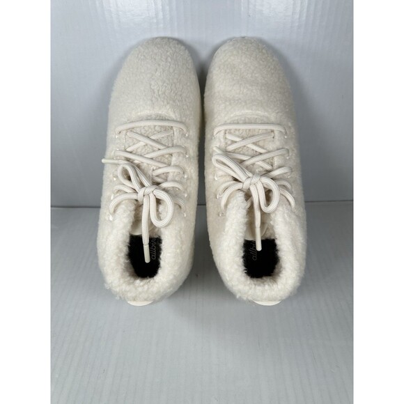 Size 12 Allbirds Wool Runner-Up Mizzle Double Fluff Men Sneakers Shoes White NEW - Picture 6 of 8